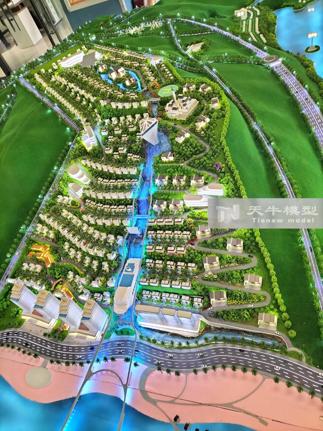 柬埔寨西哈努克港铂金海岸_案例-珠海天牛模型官网